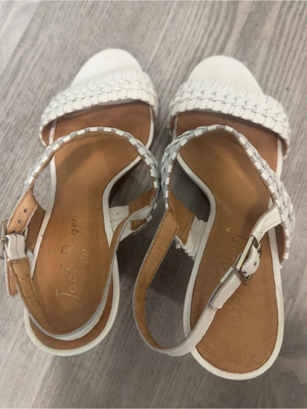 Jack Rogers White Women's Heeled Sandals